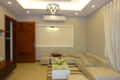 Two bedrooms serviced apartment for lease in Tran Phu street, Ba Dinh district, Hanoi.