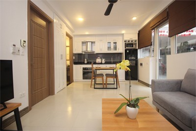 Nice serviced apartment with 1 bedroom for rent on To Ngoc Van street, Tay Ho district